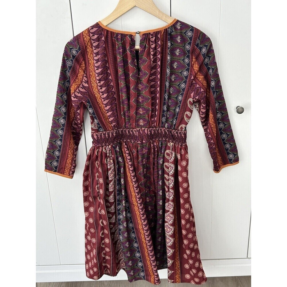 Wayward Fancies eShakti Dress Size 6 Whimsigoth Fairy Core Paisly Floral Print - Picture 6 of 6